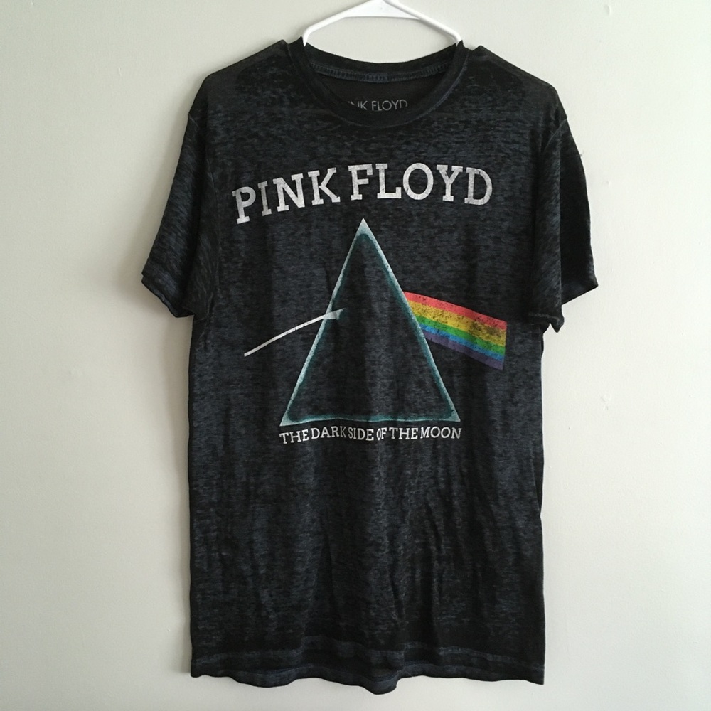 Pink Floyd band graphic burnout T-shirt medium